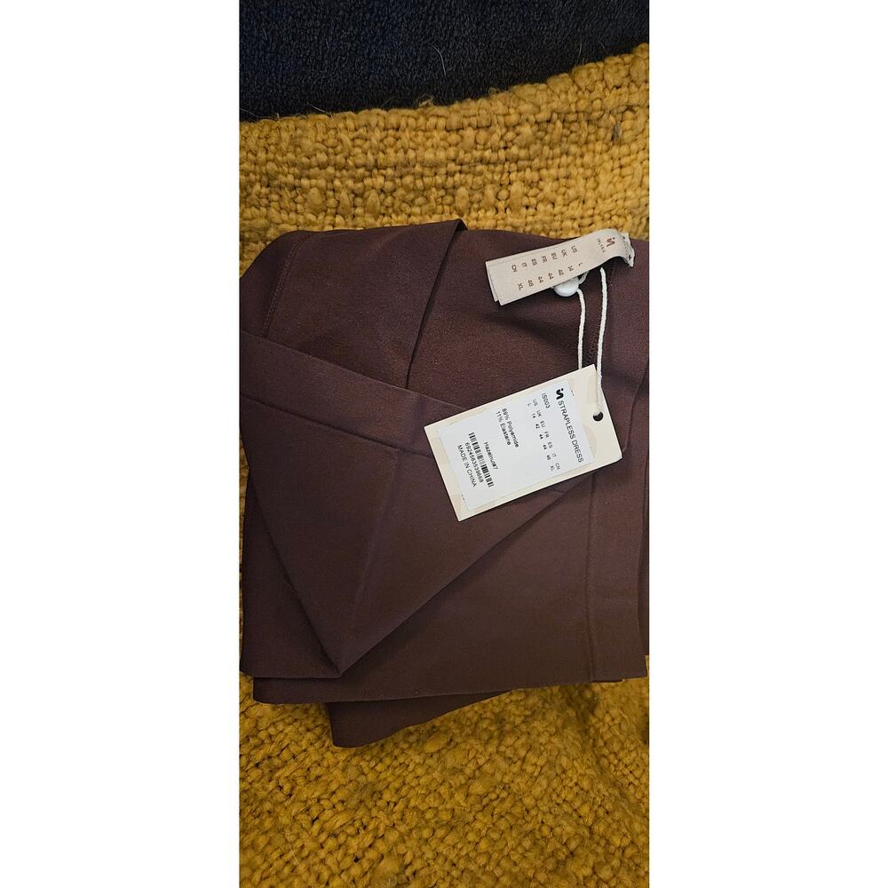 Inlyric Bodycon Strapless Dress Hazelnut